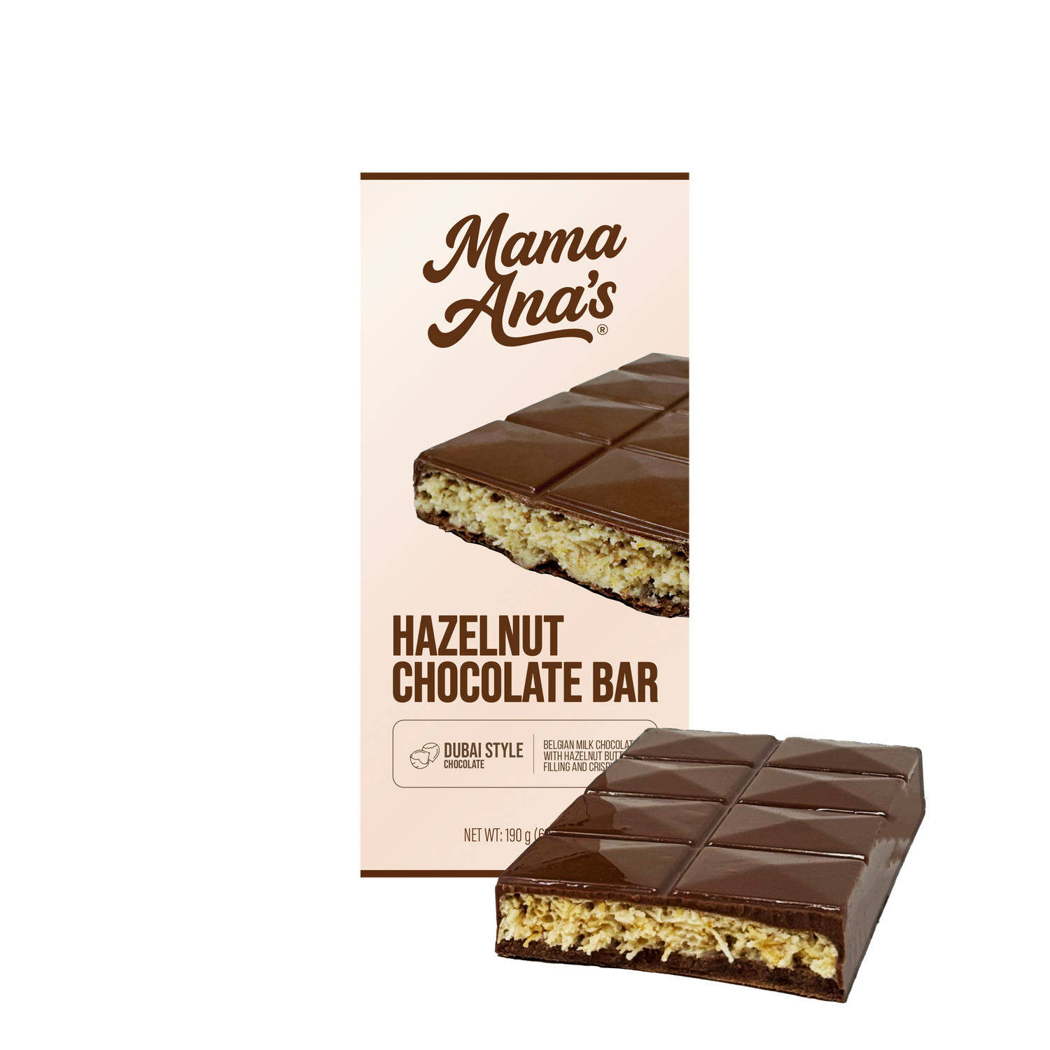 Hazelnut Dubai Style Chocolate Bar