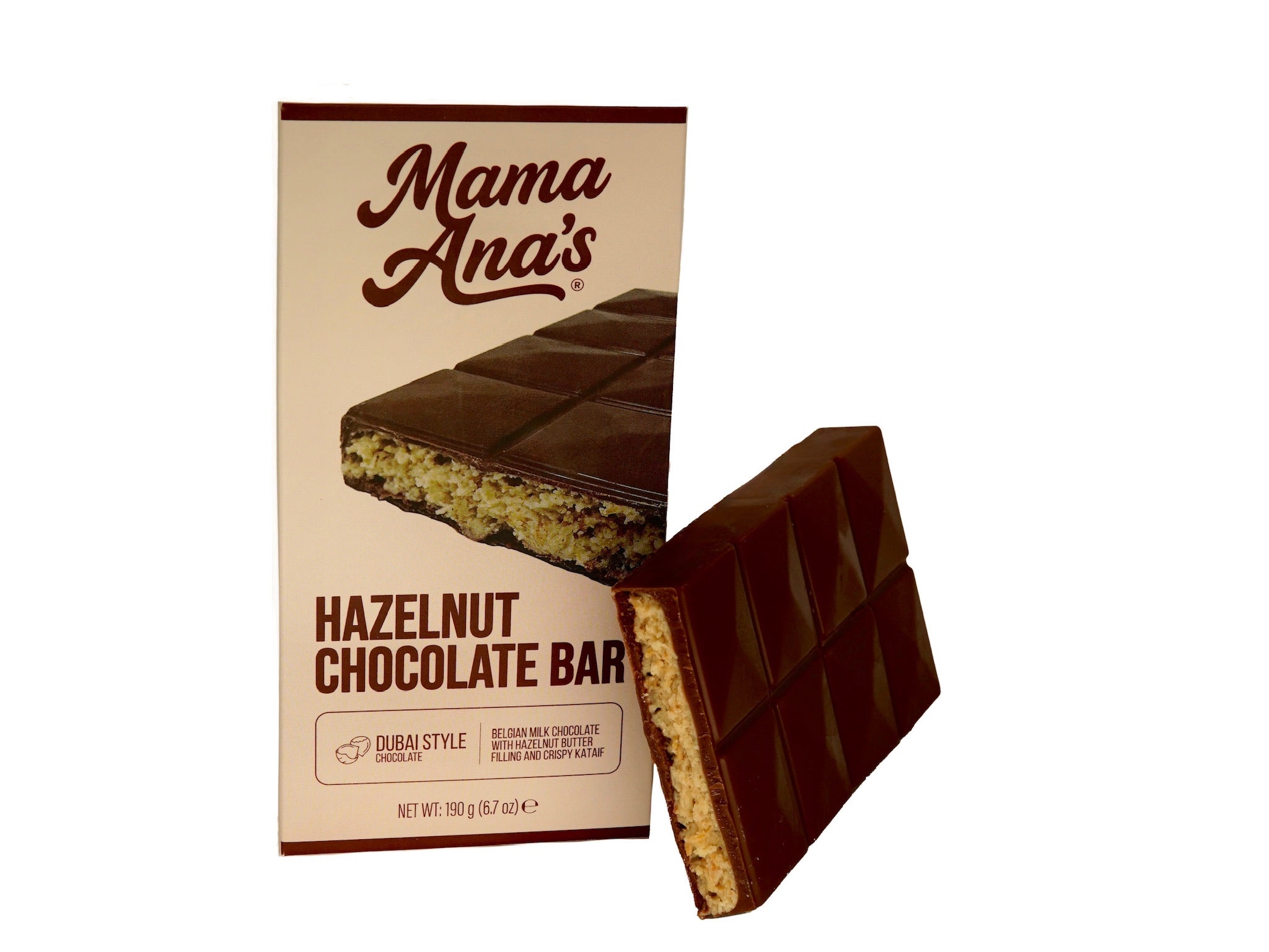 Hazelnut Dubai Style Chocolate Bar